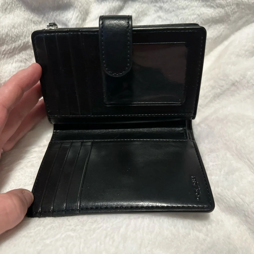 Coach Black Monogram Wallet
